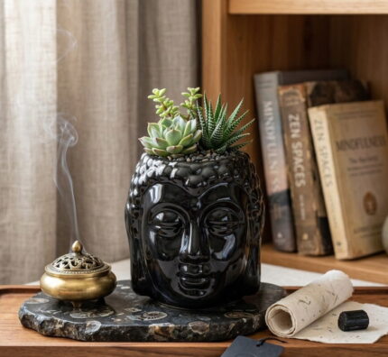 Buddha Oil Burner - Black
