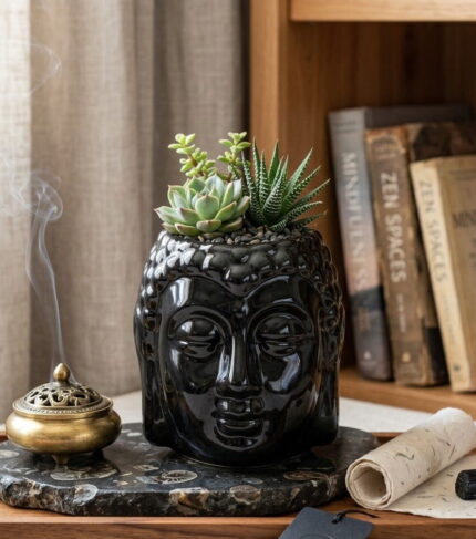Buddha Oil Burner - Black