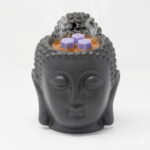 Buddah Head Oil Burner - Dark Brown