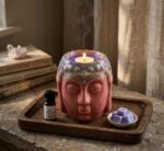 Buddha Oil Burner - Rose & Teal